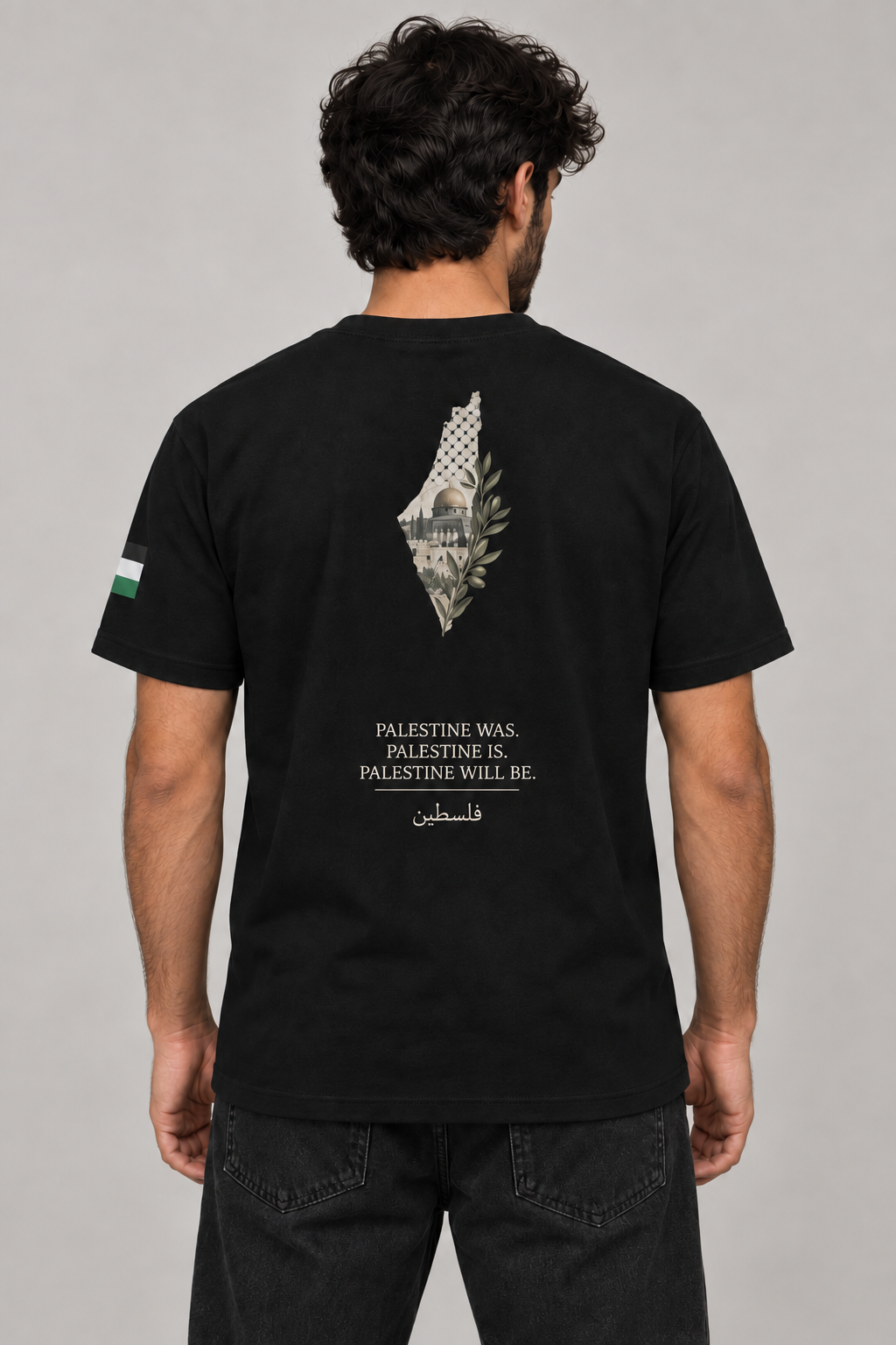 NAEVEN — tee-shirt Palestine, dos