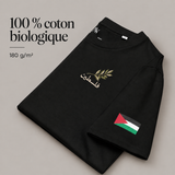 NAEVEN — tee-shirt Palestine, matiere